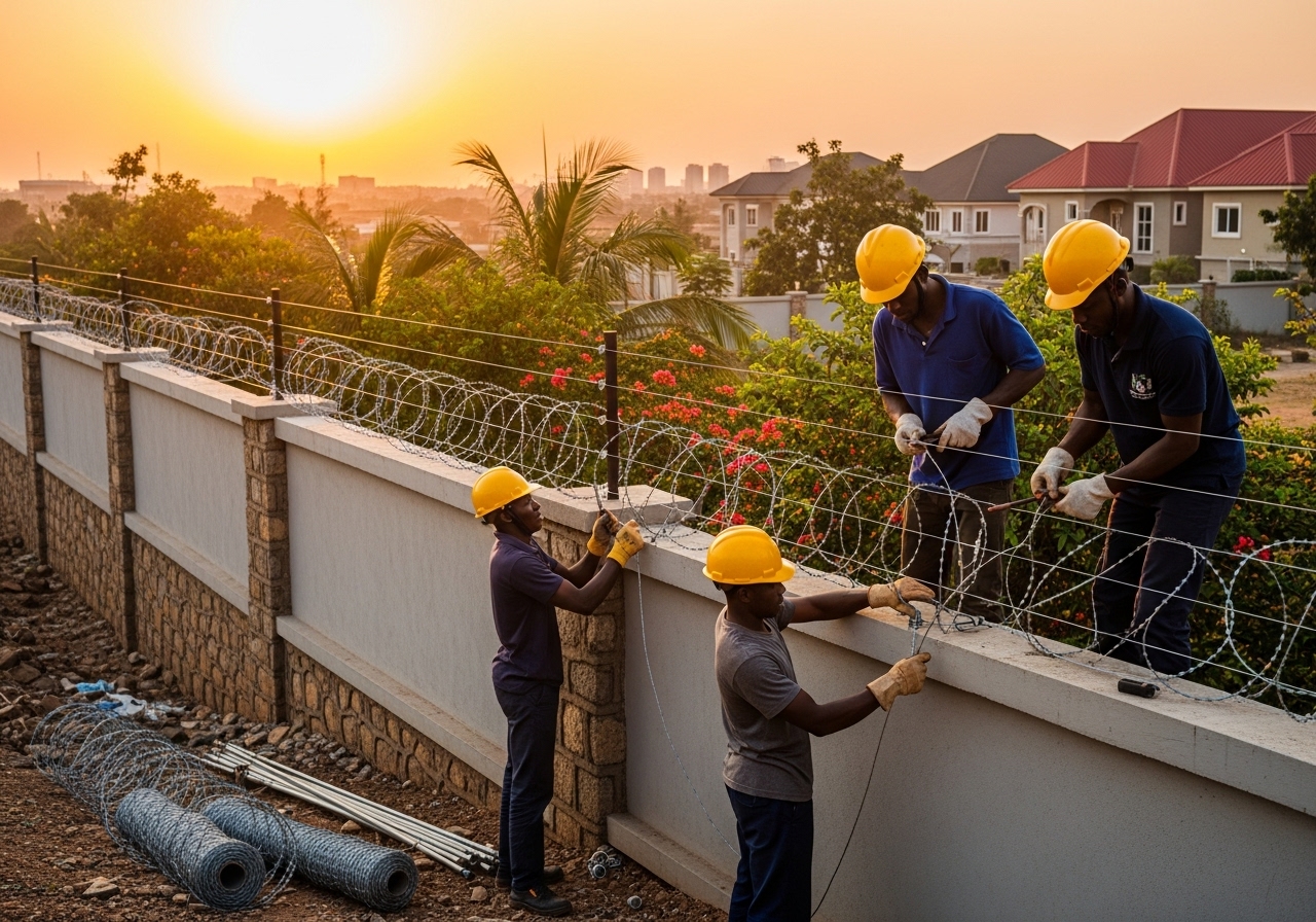 Electric Fence & Barbed wire Installation training in Abuja Nigeria