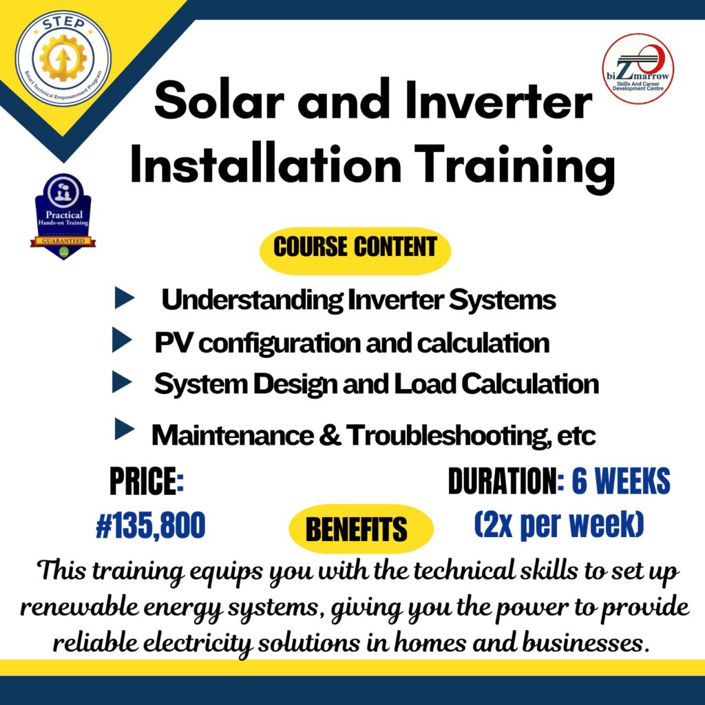 Solar and Inverter Installation Training in Abuja Nigeria